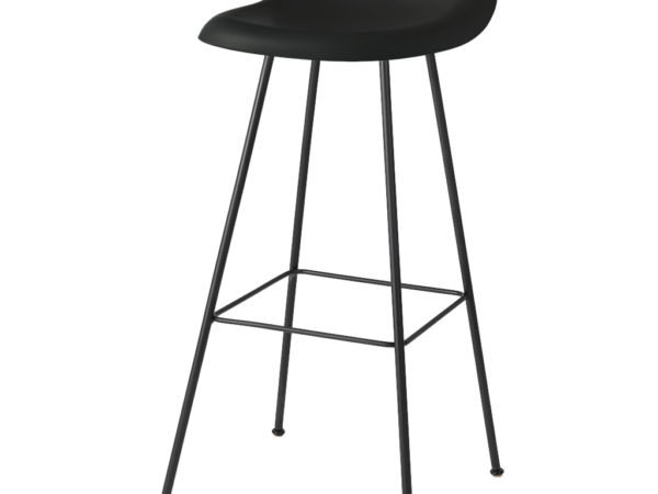 GUBI 3D Bar Stool - Un-Upholstered, 75, Center base, Plastic Shell