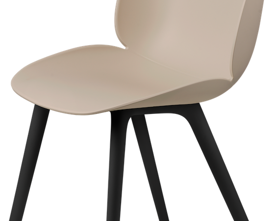 Beetle Dining Chair - Un-Upholstered, Black Plastic Base