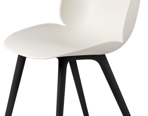 Beetle Dining Chair - Un-Upholstered, Black Plastic Base