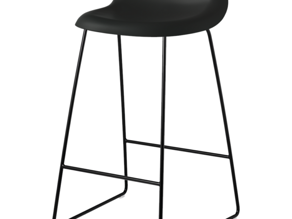 GUBI 3D Counter Stool - Un-Upholstered, 65, Sledge base, Plastic Shell