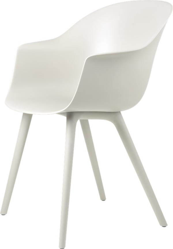 Bat Dining Chair - Un-Upholstered, Plastic base, Monochrome, Outdoor