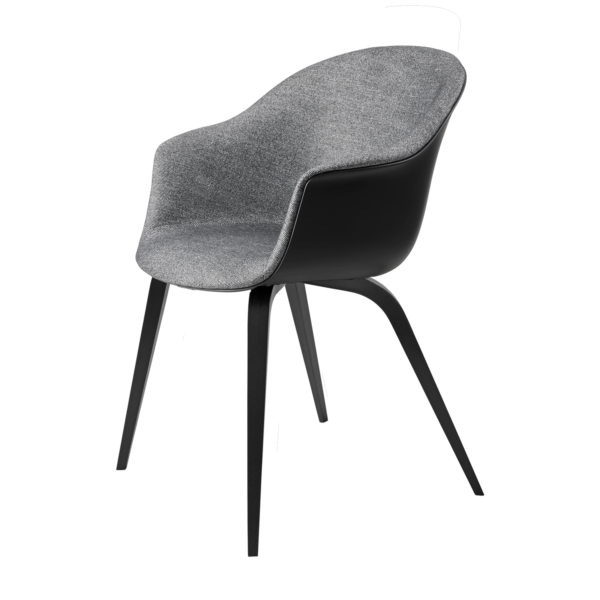 Bat Dining Chair - Front Upholstered, Wood base